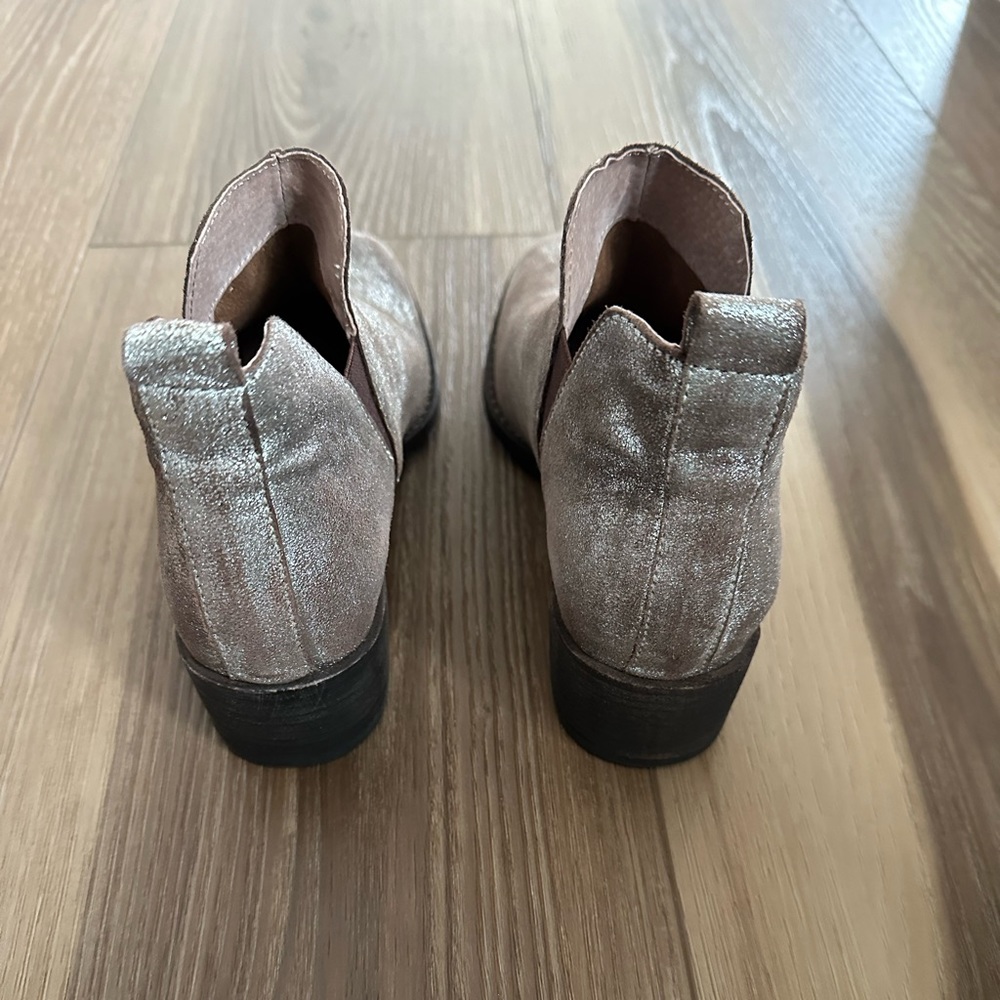 Seychelles metallic pewter leather Offstage booties - Picture 3 of 4
